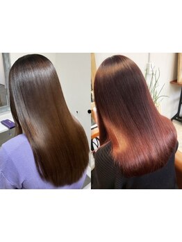 [縮毛矯正/髪質改善]今までにないうるツヤな仕上がりに＊通いやすいお手頃価格でコスパも最高！