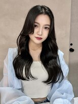 ノアル 大宮店(NOAHL)&nbsp;韓国風/韓国/レイヤー/暗髪/艶髪/センターパートパート/大宮大宮