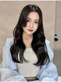 韓国風/韓国/レイヤー/暗髪/艶髪/センターパートパート/大宮大宮
