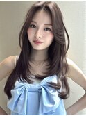 【MINX】顔周り似合わせカット＋デザインカラーベージュ_表参道