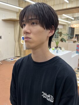 パークレーン アイス イヴェン(park lane ICI yeven) 秋の大人メンズ◎ブルーブラック韓国マッシュパーマYUKI