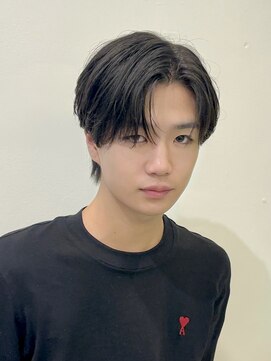 ビューエヒメ(VIEW EHIME) 韓国フェザーショートブルーブラック10代20代30代