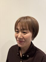 スリー バイ ザサロンフジサワ(THREE by the salon fujisawa)&nbsp;ショート×ハイトーンベージュ