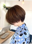ハンサムショート　ベージュカラー