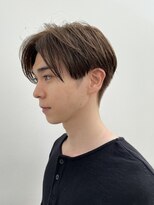 バトン(baton)&nbsp;刈り上げセンターパート/ニュアンスパーマ/ブルーブラック/2