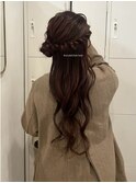 タッセルボブセミロングレイヤーボブくるみちゃんヘアパーマボブ