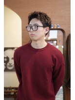 エディ(Edy)&nbsp;メンズパーマスパイキーショートツイストピンパーマ眉毛カット