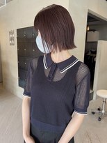 ヘアー アイス ルーチェ(HAIR ICI LUCE)&nbsp;ミニボブ/レイヤーボブ/カシスブラウン/ワインレッド/堀場