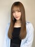 【平日限定☆顔まわり湿気対策】前髪縮毛+カラー+メンテカット+Aujua+5分スパ