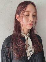 イコ(iko)&nbsp;くすみレッド。ロング。メロウカール。