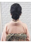 着物ヘアアレンジ