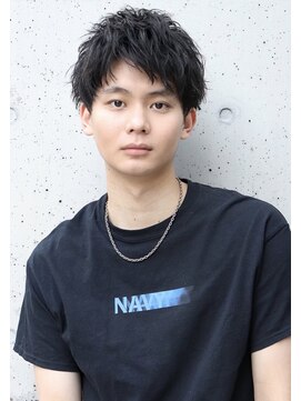 ネイビー(NAVY) くせ毛の味方！毛量多い方にもオススメの　ビジカジ　ショート