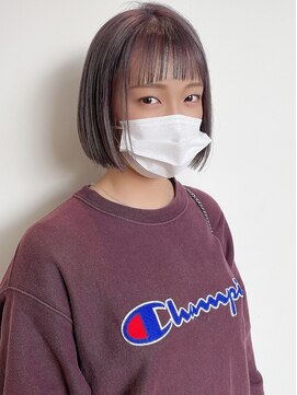 ムネ ラ モード ルジュール(MENER LA MODE re'jouir) minibob × lavender gray