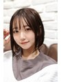 ハル(haru) 切りっぱなしのショートスタイル。パツっとした中に柔らかさを。