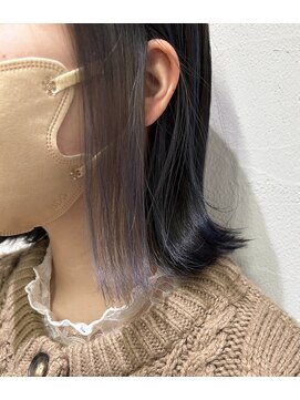 アジールヘア 池袋東口店(agir hair) インナーカラー シルバー 池袋東口