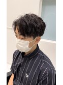 センターパート/ツイストスパイラル/波巻きパーマ/ツーブロック
