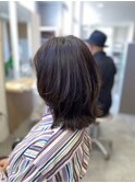 10代/20代/30代/40代/レイヤー/ウルフ/ミディアム/ベージュ/大人
