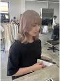 ミルクティーカラー10代20代透明感カラー髪質改善トリートメント