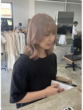 ノートエートル 西金沢(Nought etre) ミルクティーカラー10代20代透明感カラー髪質改善トリートメント