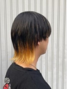 ヘアーショップ エヌアンドエー 越谷店(hair shop N&A) メンズマッシュウルフ×インナーカラー