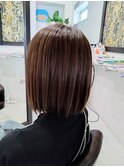 切りっぱなしボブ