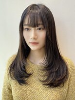 韓国ワンカールで可愛い楽ちんレイヤーカット髪質改善前髪カット