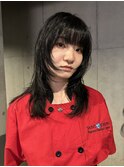 黒髪ウルフ