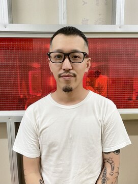 メリケンバーバーショップ トーキョー(MERICAN BARBERSHOP TYO) ハイライト/マッシュパーマ/ウルフ/アッシュブラック【嶋壽】201