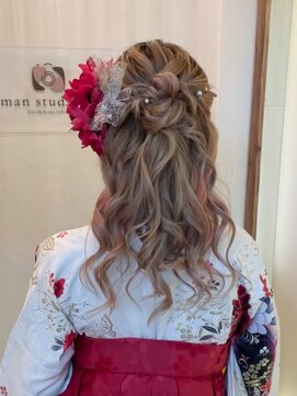 イトマンスタジオベル(itoman studio belle) ハーフアップお団子