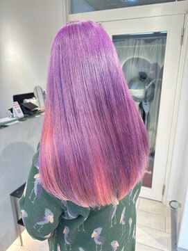 テトラ バイ ネオリーブ 横浜西口店(tetra by neolive) パキッとラベンダー×ペールピンク＊*【横浜/横浜駅】