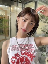 メゾンアクア 表参道(Maison ACQUA)&nbsp;表参道切りっぱなしボブナチュラルボブミディアム前髪縮毛矯正