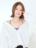 ソシエ アヴェダ さいたま新都心店(SOCIE AVEDA)&nbsp;クール系/外はねボブ［さいたま新都心駅/髪質改善］