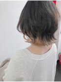 ウルフヘアーのインナーカラー