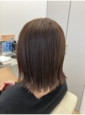 ミルクティーカラーで艶髪