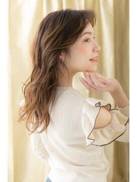 カバーヘア ブリス 戸田公園西口店(COVER HAIR bliss) □センターパートゆるふわかきあげロング316戸田公園30代40代