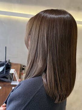 インプレッション(impression produced by LA’BO) 【札幌/impression佐藤】ブリーチ無し透け感ミルクティーカラー