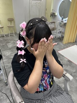 あみかちゅサイドポニーテール