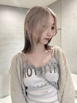 ペレ アネックス 大阪梅田茶屋町店(PELE ANNEX) ホワイトグレージュ/デジタルパーマ/フェザー/梅田