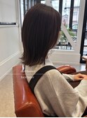 くすみブラウン×フェイスレイヤー