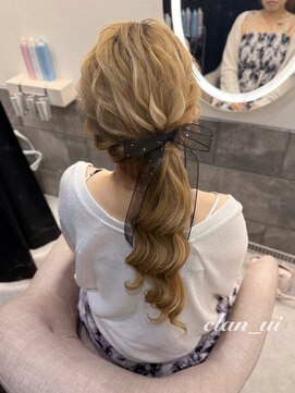 サイドポニー【クランソア】ヘアメ/ヘアセット/心斎橋