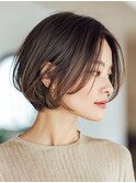 ショートレイヤー/ひし形シルエット/小顔みせ/顔まわりカット