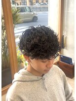 エッジ(EDGE)&nbsp;大分メンズ刈り上げマッシュ波巻きスパイラルパーマスタイル