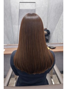 ネウィ 宮崎店(newi) 艶ブラウン美髪ストレートロング