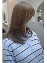 ナイロン 西葛西店(NYLON.)&nbsp;【笠原】柔らかベージュ×内巻きレイヤー