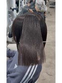 縮毛矯正で叶う艶タッセルボブ