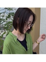 スターベリーズ ヘアデザイン(star beleiz) 切りっぱなしボブ+フェイスレイヤー