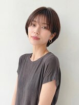 カバーヘア 上尾西口店(COVER HAIR) 秋カラーブリーチなしココアブラウン耳かけ小顔ショートp上尾