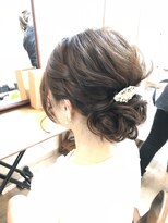 ロカット サロン(Roquat Salon)&nbsp;ミディアムシニヨンアレンジ【ヘアアレンジ　立川/立川南/袴】
