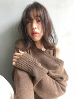 レイヤーカット/デザインカラー/ウェットヘア/オリーブベージュ