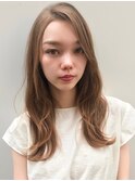 【藤原三知代】ラテベージュ×ローレイヤー